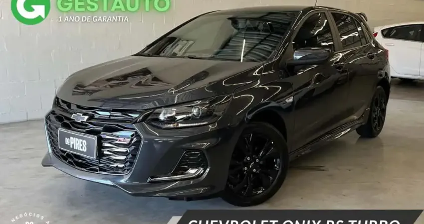 Chevrolet Onix HATCH RS 1.0 TB 12V Flex 5p Aut.  - Cinza - 2023/2024