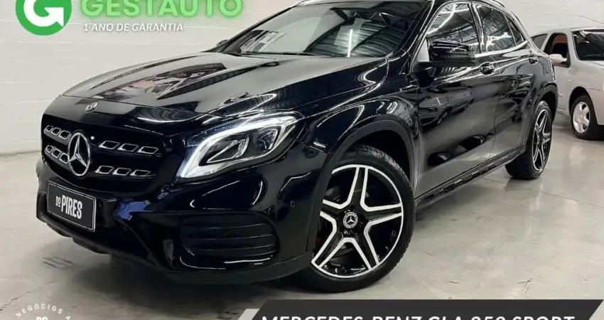 Mercedes-Benz Gla 250 GLA 250 Sport 2.0 TB 16V 4x2  211cv Aut.  - Preta - 2018/2018