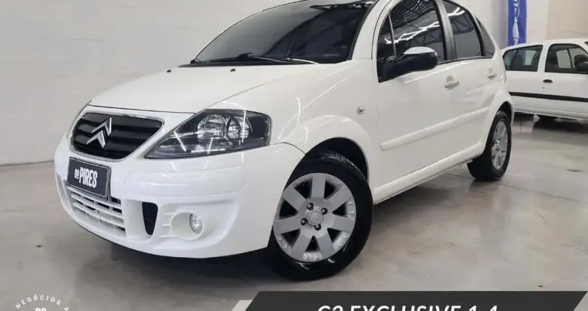 Citroën C3 Exclusive 1.4 Flex 8V 5p  - Branca - 2012/2012