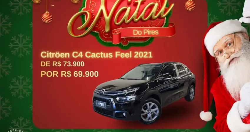 Citroën C4 CACTUS FEEL 1.6 16V Flex Aut.  - Preta - 2020/2021