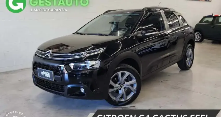 Citroën C4 CACTUS FEEL 1.6 16V Flex Aut.  - Preta - 2020/2021
