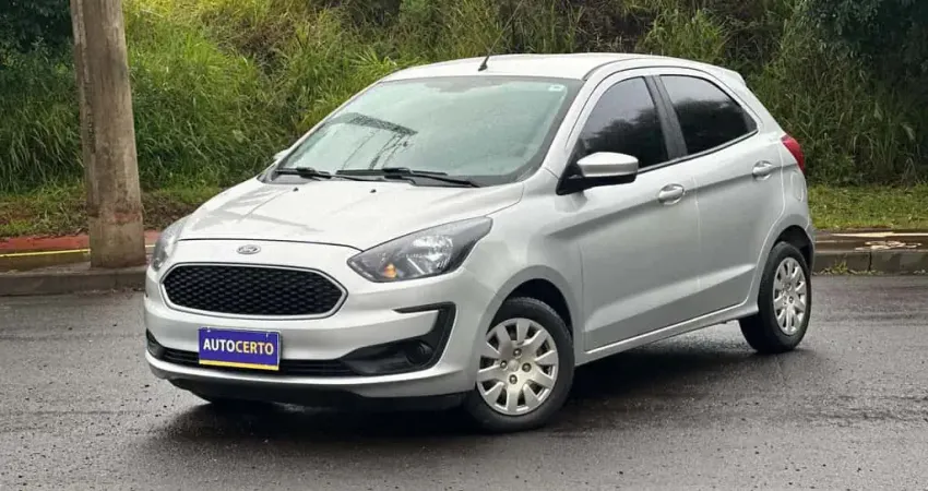 Ford KA 1.0 SE/SE Plus TiVCT Flex 5p  - Prata - 2020/2021