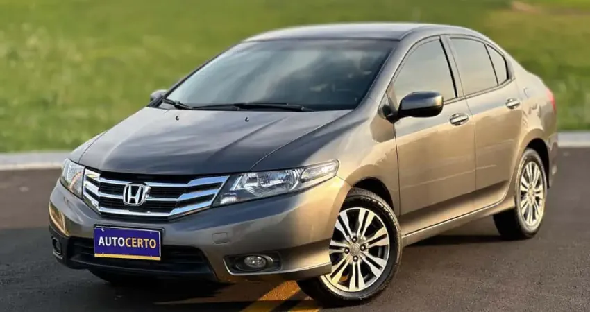 Honda City LX FLEX - Cinza - 2014/2014