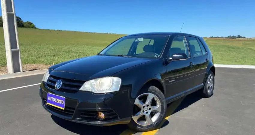 Volkswagen Golf Sportline 1.6 Mi Total Flex 8V 4p  - Preta - 2007/2008