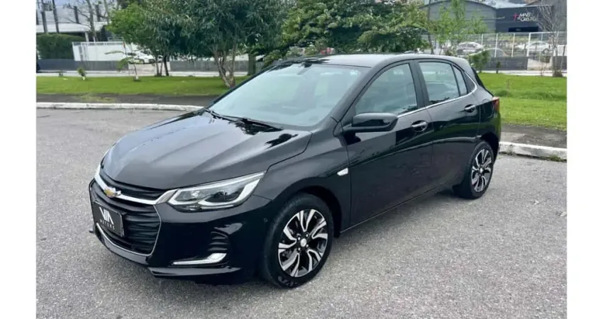 Chevrolet Onix HATCH PREM. 1.0 12V TB Flex 5p Aut.  - Preta - 2023/2024