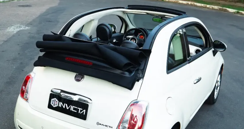 Fiat 500 cabrio 2014 - impecável 