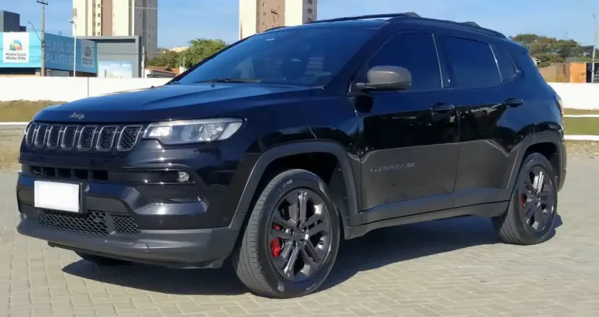 Jeep Compass Longitude 1.3 TB Flex Automática 2022 Preta - Única Dona e Revisões na Jeep - Facilita 