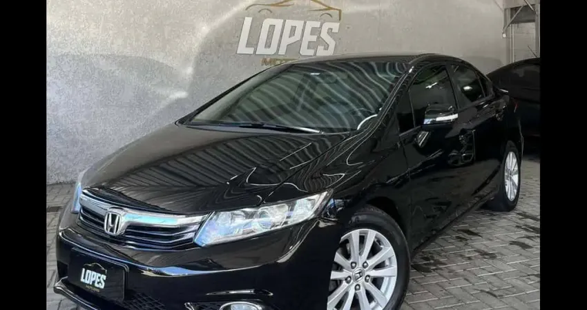 Honda Civic Sedan LXR 2.0 Flexone 16V Aut. 4p  - Preta - 2014/2014
