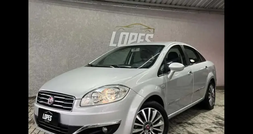 Fiat Linea ABSOLUTE 1.9/1.8 Flex Dualogic 4p  - Prata - 2014/2015