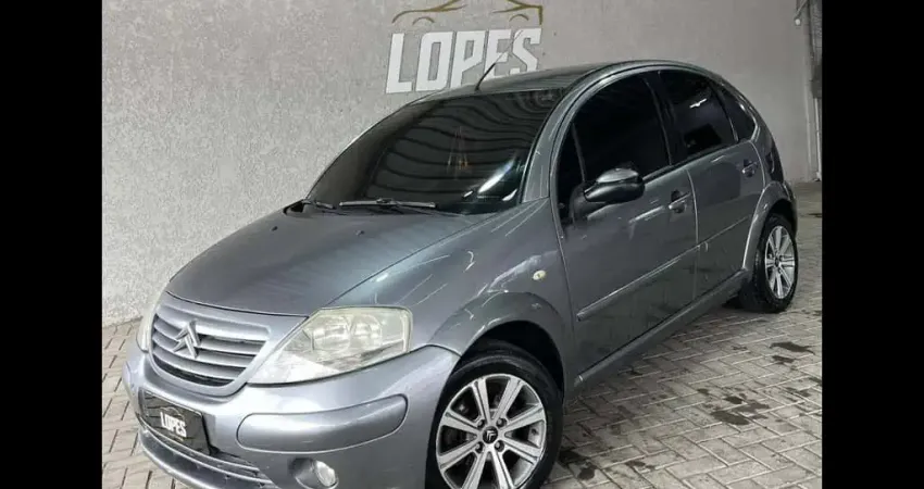 Citroën C3 GLX 1.6/ 1.6 Flex 16V 5p  - Cinza - 2007/2008