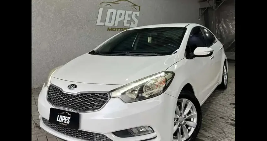 Kia Cerato 1.6 16V  Flex  Aut.  - Branca - 2014/2015