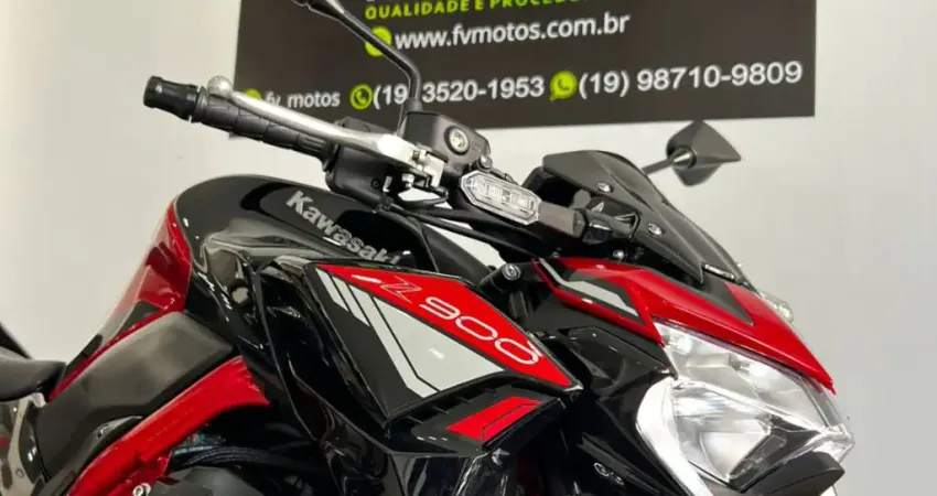 KAWASAKI Z 900 VERMELHA 2025 - IMPECÁVEL