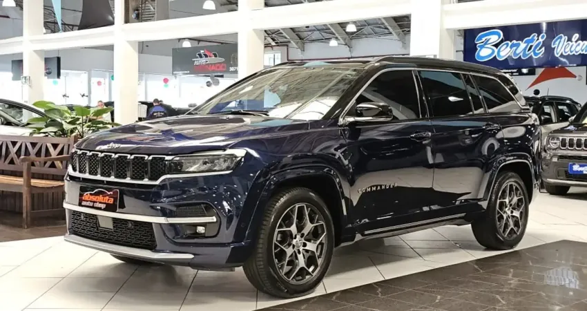 JEEP COMMANDER 1.3 T270 TURBO FLEX OVERLAND AT6 2024,Seu SUV de 7 lugares premium, potente, elegante