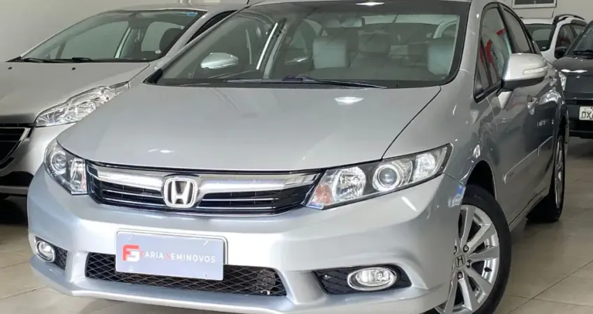 HONDA CIVIC LXL 1.8 AUT (CVT) 2013 - CARRO DE EXTREMA CONSERVAÇÃO COM MÉDIA DE BAIXO KM (154.369)
