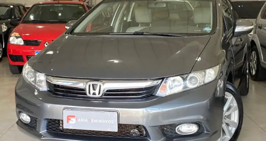HONDA CIVIC LXR 2.0 AUT (CVT) 2014 - EXTREMA QUALIDADE C/ APENAS 168.710 KM - RARÍSSIMA CONSERVAÇÃO 