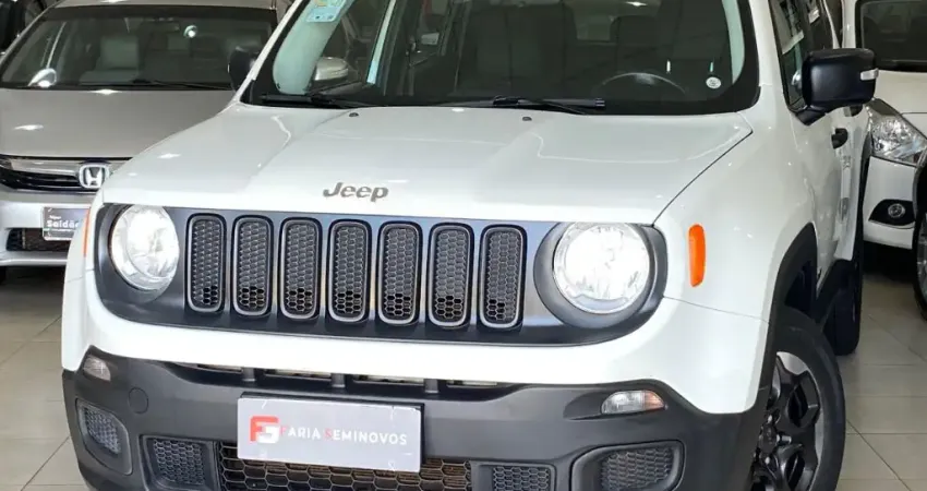 JEEP RENEGADE 1.8 AUT 2018 DE EXTREMA CONSERVAÇÃO PARA PESSOAS EXIGENTES - CAUTELAR PREMIUM APROVADA