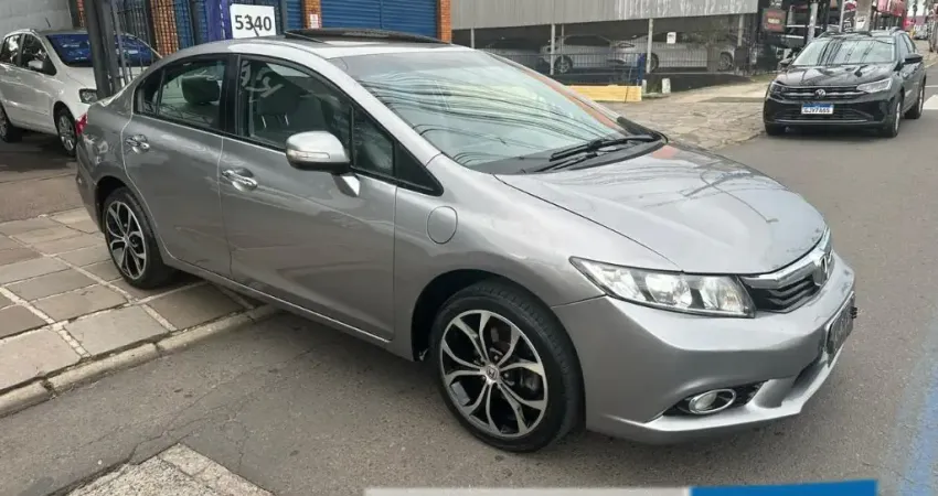 Honda Civic EXS 1.8 Aut 2013 - Banco de couro e Teto Solar -ABAIXO DA FIPE-