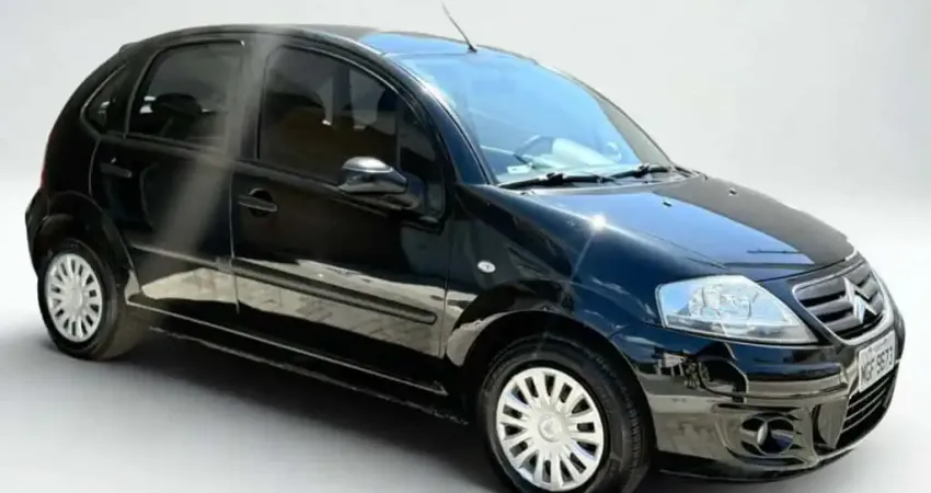 Citroën C3 1.6 GLX 16V 4P - Preta - 2008/2009