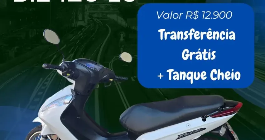 HONDA BIZ 125 ES ANO 2013 COR BRANCA, MOTO SUPER INTEIRA TODA REVISADA