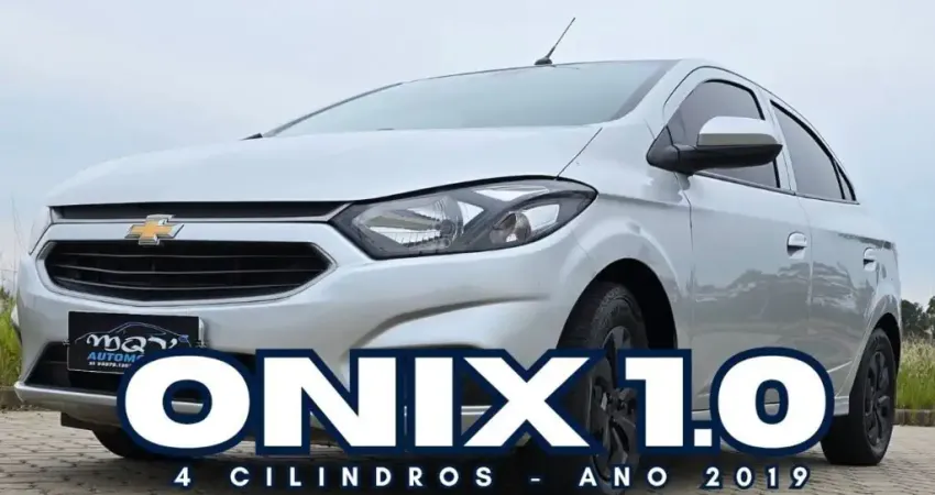 CHEVROLET ONIX 1.0 4 CILINDROS ANO 2019 COR PRATA, CARRO MUITO INTEIRO