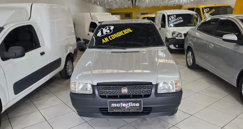 FIAT UNO MILLE ECONOMY 1.0 FLEX AR CONDICIONADO GELANDO 2013