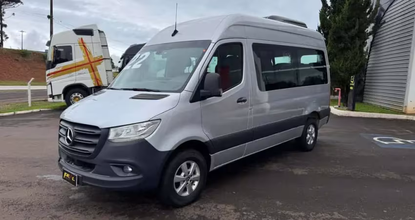 Mercedes-Benz Sprinter CDI 416 Teto Alto Luxo 16 Lugares - Prata - 2021/2022
