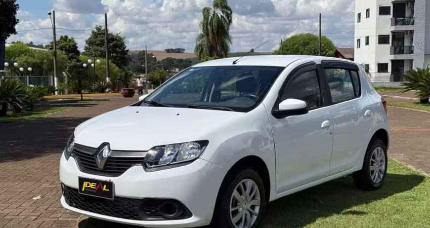 Renault Sandero Expression Hi-Power 1.6 8V 5p  - Branca - 2014/2015