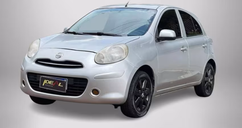 Nissan March 1.0 Flex  - Prata - 2012/2013