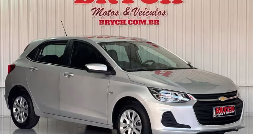 Chevrolet Onix HATCH LT 1.0 12V Flex 5p Mec.  - Prata - 2021/2022