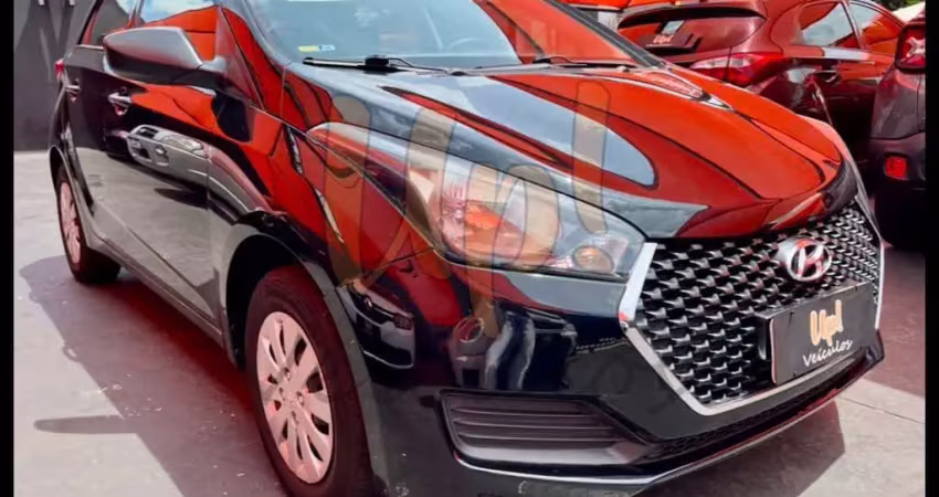 Hyundai HB20 UNIQUE 1.0 FLEX 12V MEC. - Preta - 2018/2019