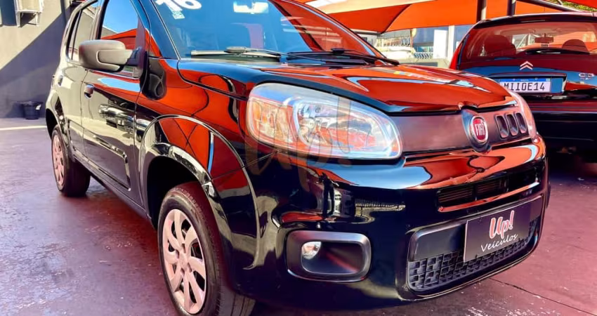 Fiat Uno ATTRACTIVE 1.0 - Preta - 2015/2016