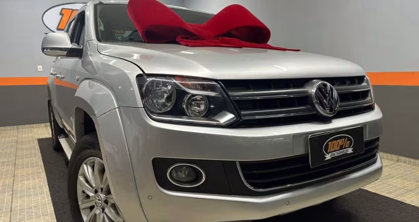 Volkswagen Amarok /VW  CD 4X4 HIGH - Prata - 2014/2014