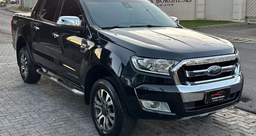 RANGER LIMITED 3.2 4X4 2017 *** BANCOS EM COURO *** PNEUS NOVOS *** SUPER CONSERVADA ***