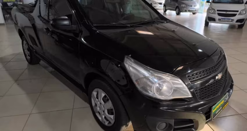 Chevrolet Montana LS 1.4 ECONOFLEX 8V 2p  - Preta - 2017/2018