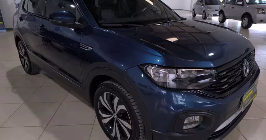 Volkswagen T-Cross Comfor. 200 TSI 1.0 Flex 5p Aut.  - Azul - 2020/2021