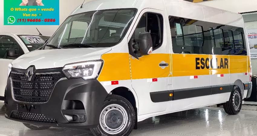 Renault - Master L3H2 Escolar 24 lugares Patamar elevado Novo motor Biturbo 150cv Ano 2026 Pronta en