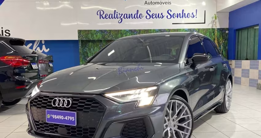 Audi A3 Sportb. S-Line 2.0 TFSI S-Tron.(Híb.)  - Cinza - 2021/2022