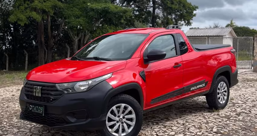 Fiat Strada Endurance 1.4 Flex 8V CS Plus  - Vermelha - 2020/2021