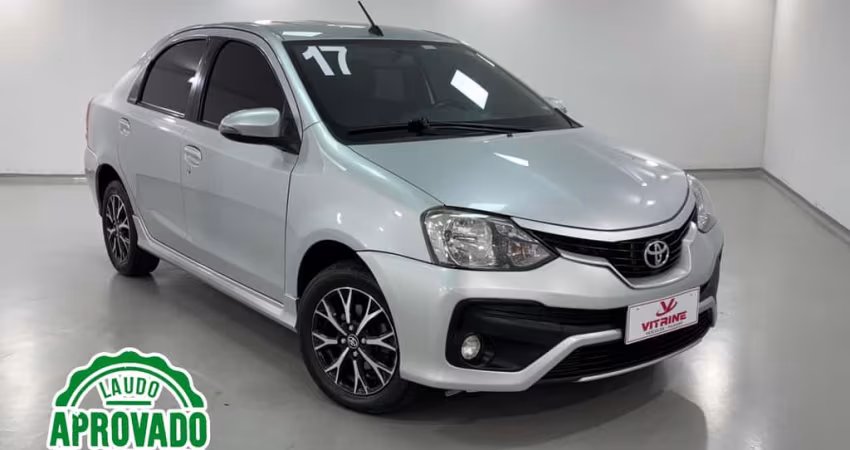 Toyota Etios 2017 1.5 platinum sedan 16v flex 4p automático