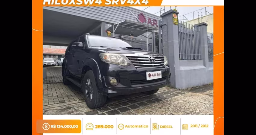 TOYOTA HILUXSW4 SRV4X4 2012 PRETO