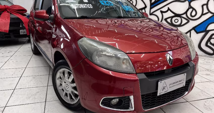 Renault Sandero 1.6 Flex - Automático - Baixo KM - Completo! Cautelar Aprovado!