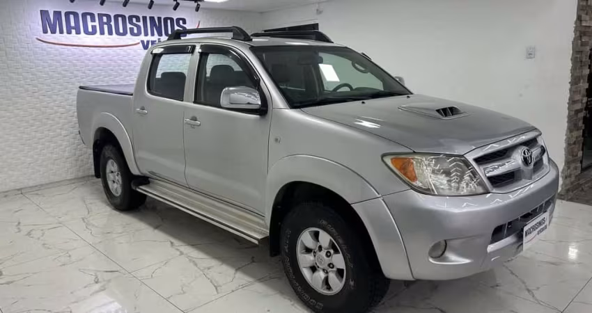 Toyota Hilux CD SRV D4-D 4x2 3.0 163cv TDI Dies  - Prata - 2007/2007