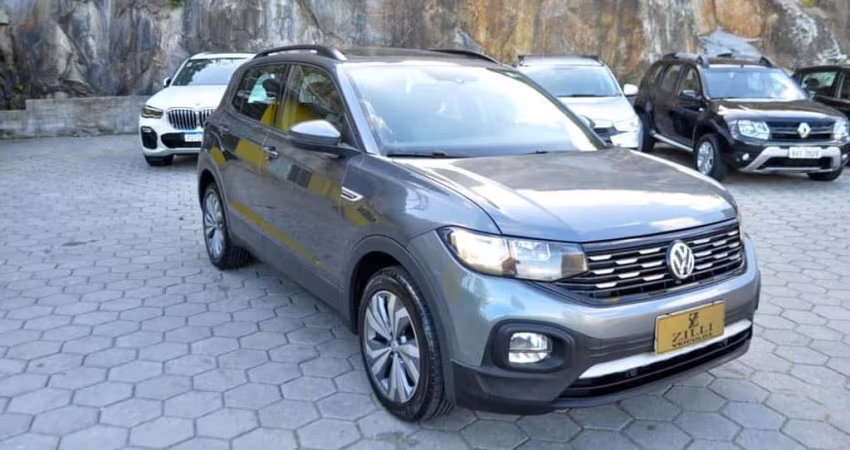 Volkswagen T-Cross COMFORTLINE 200 1.0 TSI AT (TETO SOLAR) - Cinza - 2019/2020