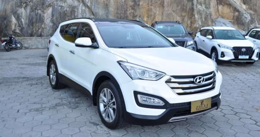 Hyundai Santa Fé GLS 3.3 V6 4X4 AT (7L) - Branca - 2014/2015