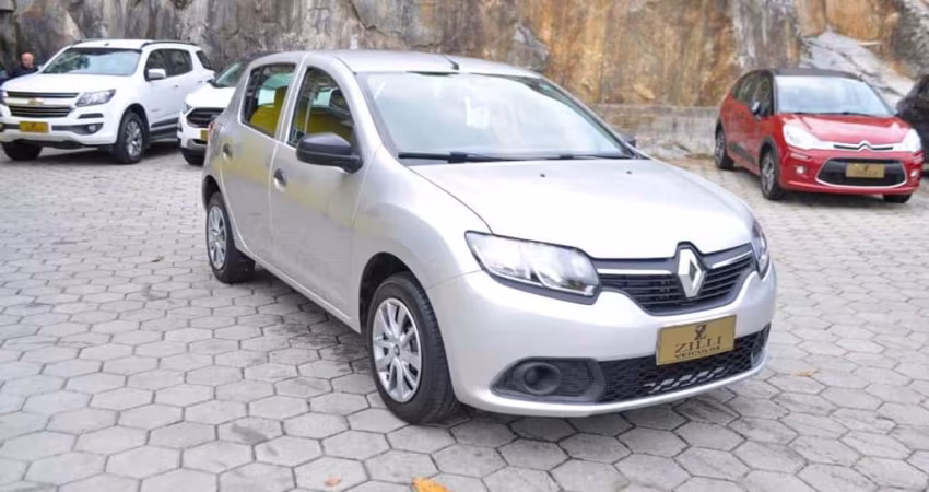 Renault Sandero AUTHENTIQUE 1.0 MT  - Prata - 2017/2018
