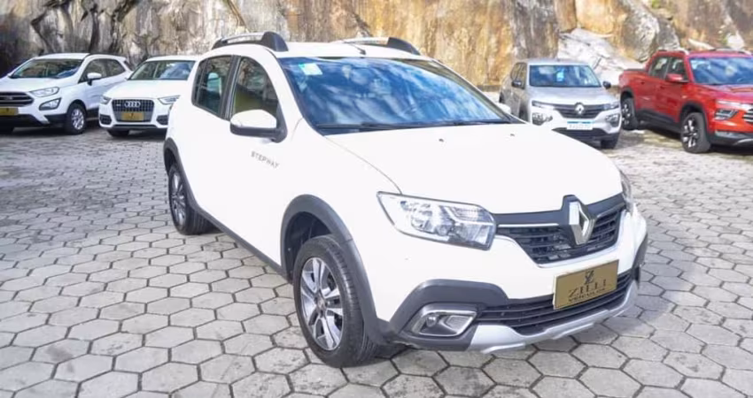 Renault Sandero STEPWAY ICONIC 1.6 AT  - Branca - 2019/2020