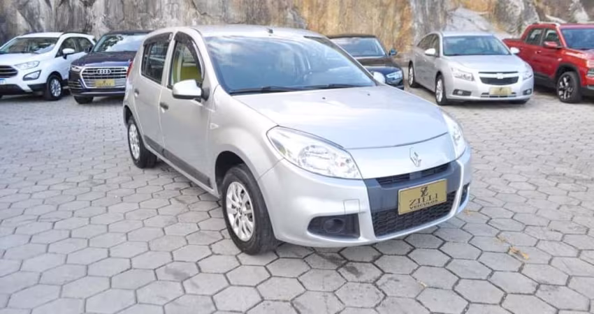 Renault Sandero EXPRESSION 1.0 MT  - Prata - 2011/2012