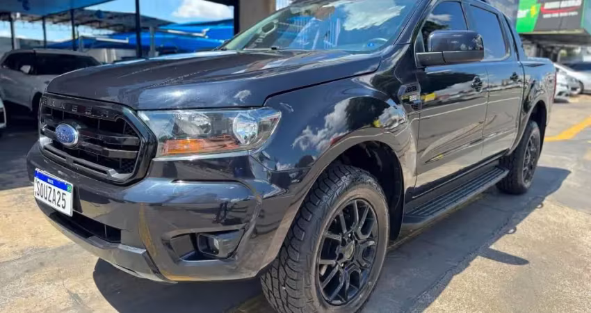 FORD RANGER XLS BLACK  2.2 DIESEL  4X2 AUTOMATICA  2021/2022 COMPLETA 4 PNEUS NOVOS