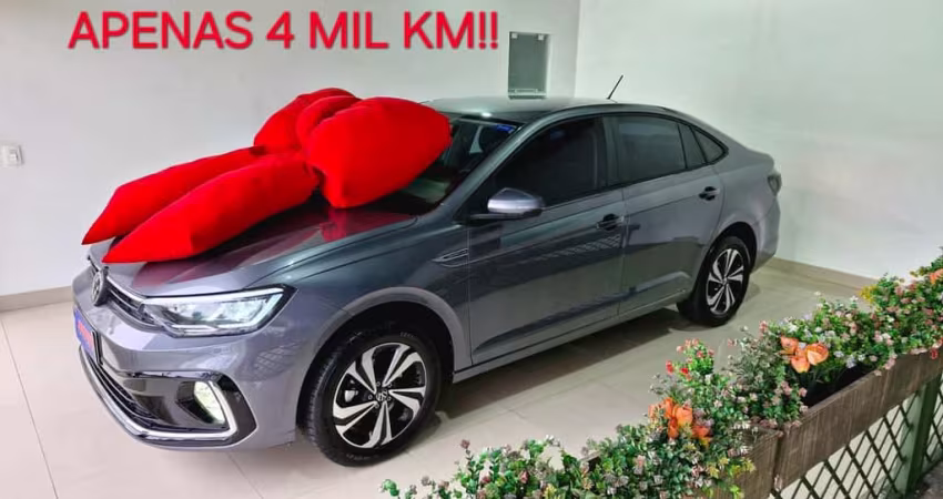 VOLKSWAGEN VIRTUS 1.0 200 TSI COMFORTLINE AUT 2024 COURO! 4 MIL KM! 