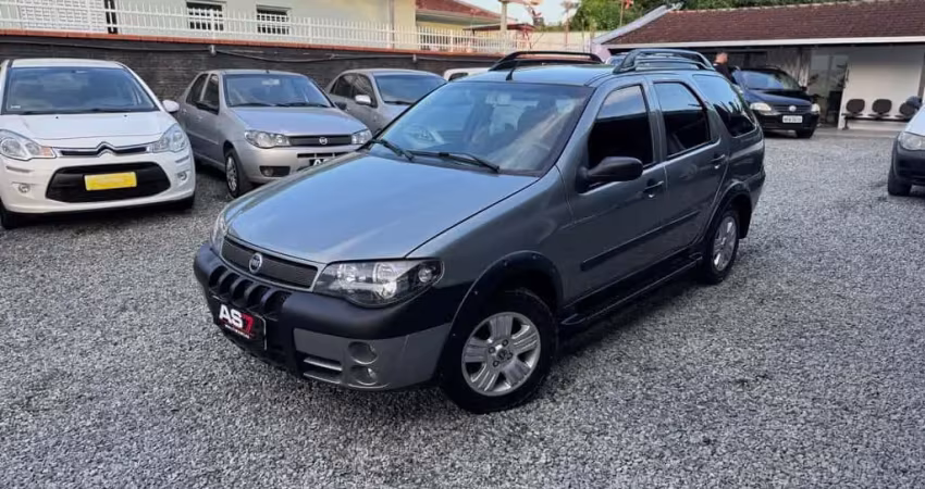Fiat Palio Week. Adv/Adv TRYON 1.8 mpi Flex  - Cinza - 2007/2008